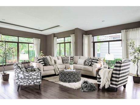 Patricia Ivory Sectional - Ornate Home