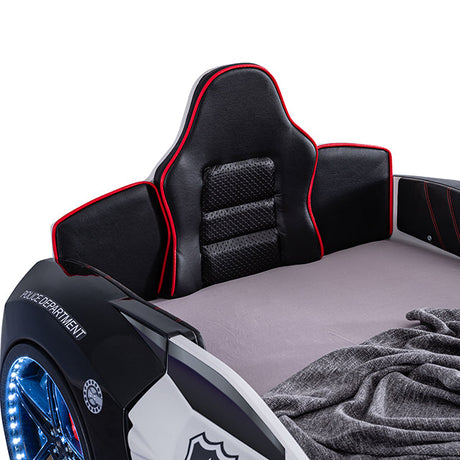 Patrolene Black/White Car Bed / Twin - Ornate Home