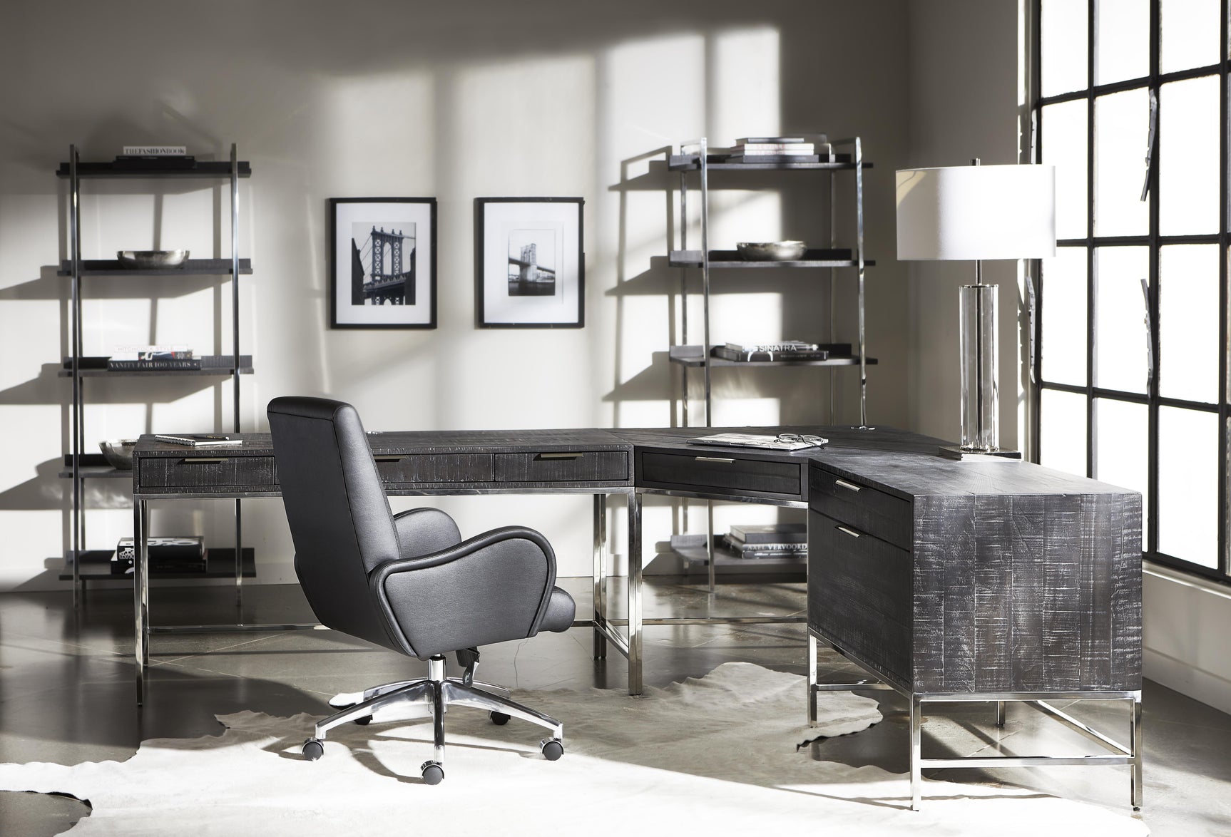 Patterson Black Office Chair - Ornate Home