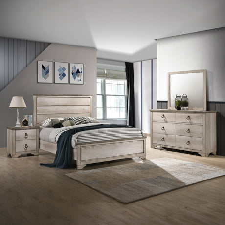 Patterson Driftwood Gray Panel Bedroom Set - Ornate Home
