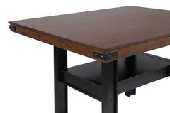 Patterson Mango Oak / Black Counter Height 5-piece Dining Room Set - Ornate Home