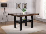 Patterson Mango Oak / Black Counter Height Dining Table - Ornate Home