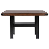 Patterson Mango Oak / Black Counter Height Dining Table - Ornate Home