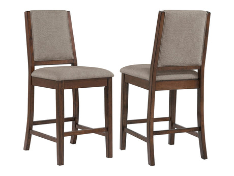 Patterson Mango Oak Counter Height Chair (Set of 2) - Ornate Home