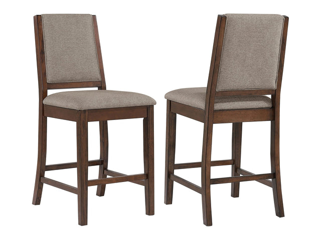 Patterson Mango Oak Counter Height Chair (Set of 2) - Ornate Home