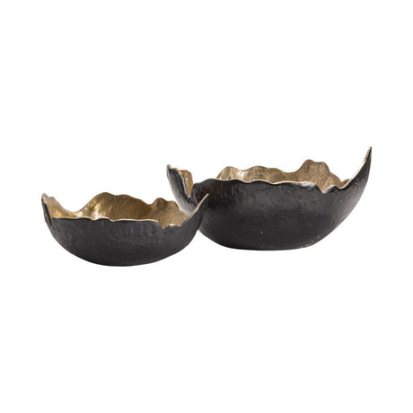 Patton Gold/Black Bowls - Ornate Home