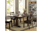 Paulina  Rustic Walnut/Espresso  Dining Table - Ornate Home