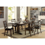 Paulina  Rustic Walnut/Espresso  Dining Table - Ornate Home
