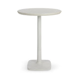 Paulina White Outdoor Bar Table - Ornate Home