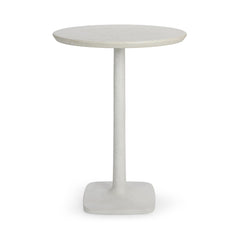 Paulina White Outdoor Bar Table - Ornate Home