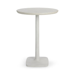 Paulina White Outdoor Bar Table - Ornate Home