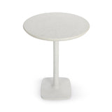 Paulina White Outdoor Bar Table - Ornate Home