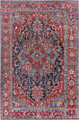 Pauline Red Medallion Performance Rug - Ornate Home