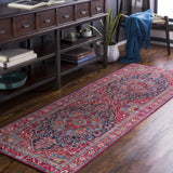 Pauline Red Medallion Performance Rug - Ornate Home