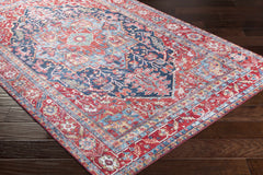 Pauline Red Medallion Performance Rug - Ornate Home
