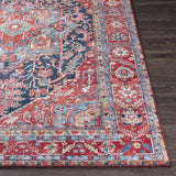 Pauline Red Medallion Performance Rug - Ornate Home