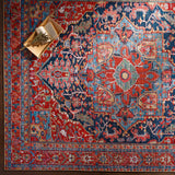 Pauline Red Medallion Performance Rug - Ornate Home