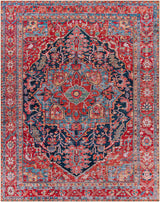 Pauline Red Medallion Performance Rug - Ornate Home