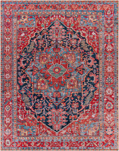 Pauline Red Medallion Performance Rug - Ornate Home
