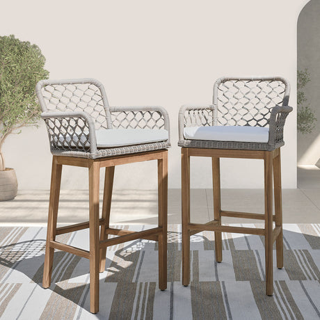 Paulo Gray Bar Stool - Ornate Home