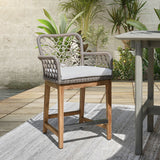 Paulo Gray Counter Stool - Ornate Home