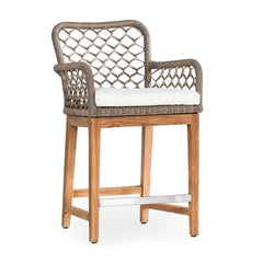 Paulo Gray Outdoor Counter Stool - Ornate Home