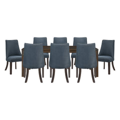Paulson Brown & Gray 9pc Dining Set - Ornate Home