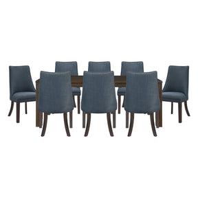 Paulson Brown & Gray 9pc Dining Set - Ornate Home