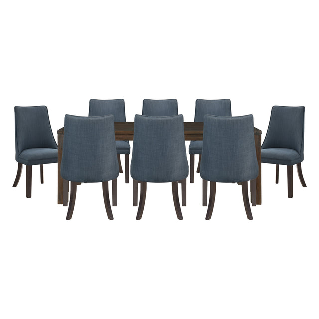 Paulson Brown & Gray 9pc Dining Set - Ornate Home