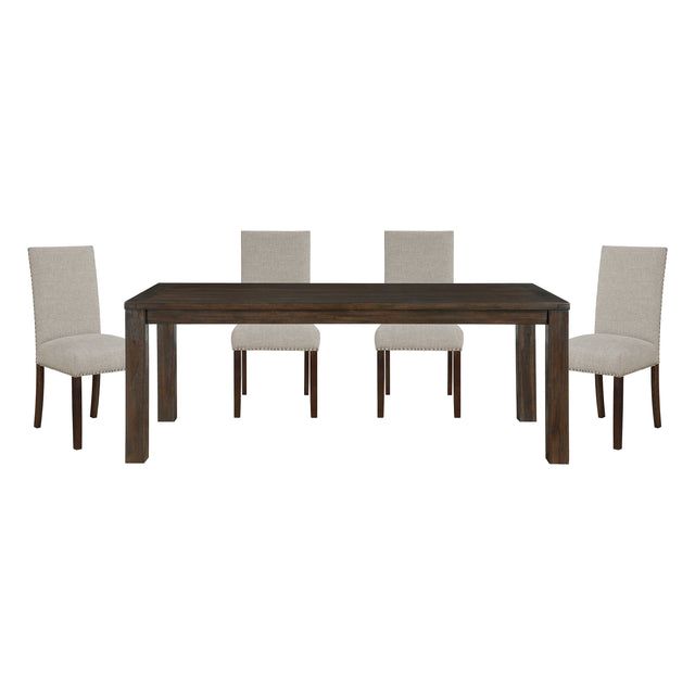 Paulson Gray 5pc Dining Set - Ornate Home