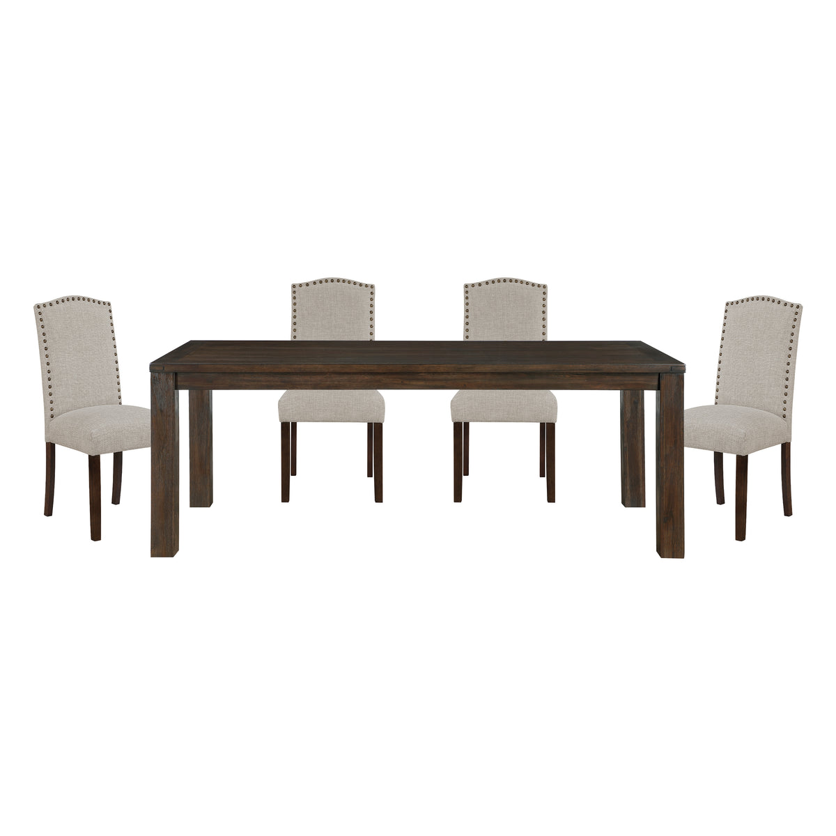 Paulson Gray 5pc Dining Set - Ornate Home