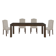Paulson Gray 5pc Dining Set - Ornate Home