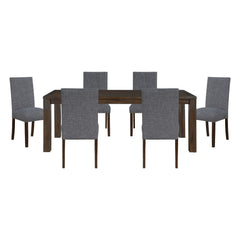 Paulson Gray 7pc Dining Set - Ornate Home