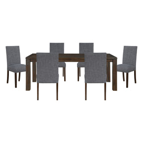 Paulson Gray 7pc Dining Set - Ornate Home