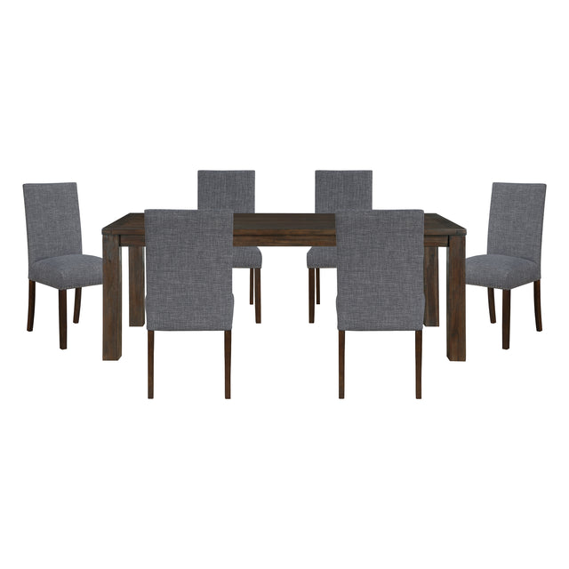 Paulson Gray 7pc Dining Set - Ornate Home