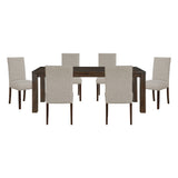 Paulson Gray 7pc Dining Set - Ornate Home