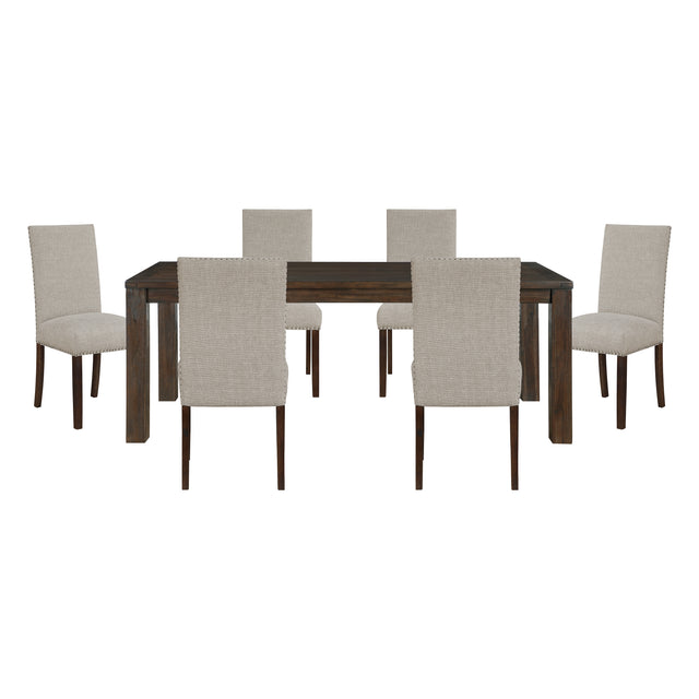 Paulson Gray 7pc Dining Set - Ornate Home