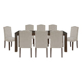 Paulson Gray 9pc Dining Set - Ornate Home