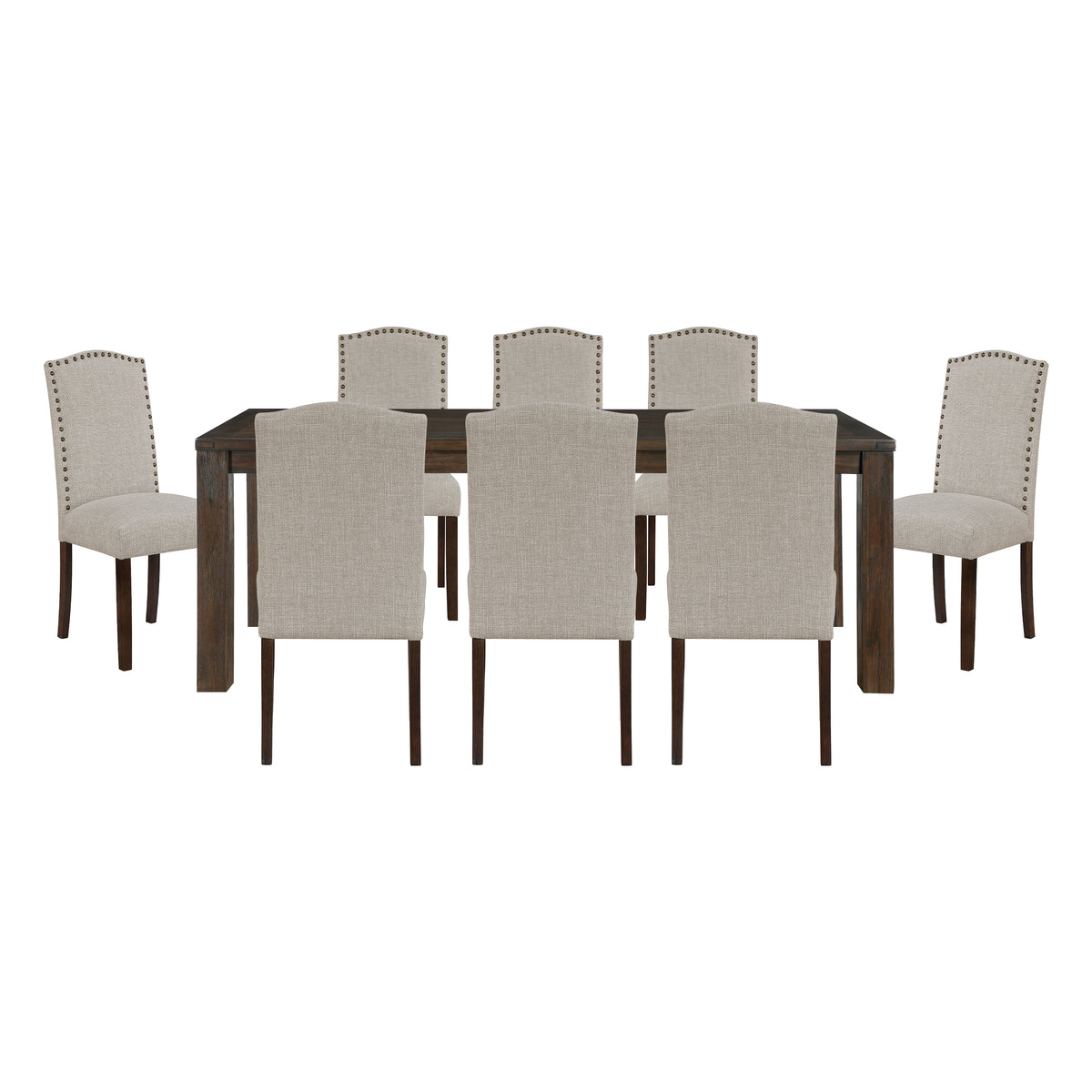 Paulson Gray 9pc Dining Set - Ornate Home
