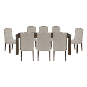 Paulson Gray 9pc Dining Set - Ornate Home