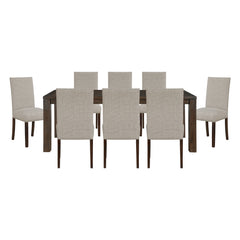 Paulson Silver 9pc Dining Set - Ornate Home