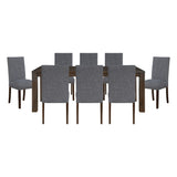 Paulson Silver 9pc Dining Set - Ornate Home