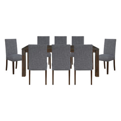 Paulson Silver 9pc Dining Set - Ornate Home