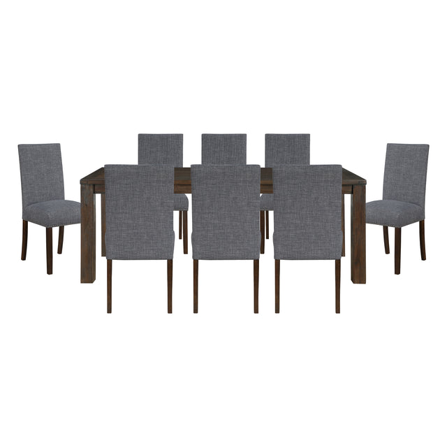 Paulson Silver 9pc Dining Set - Ornate Home
