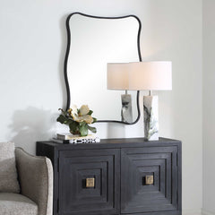 Pavia Black Vanity Mirror - Ornate Home