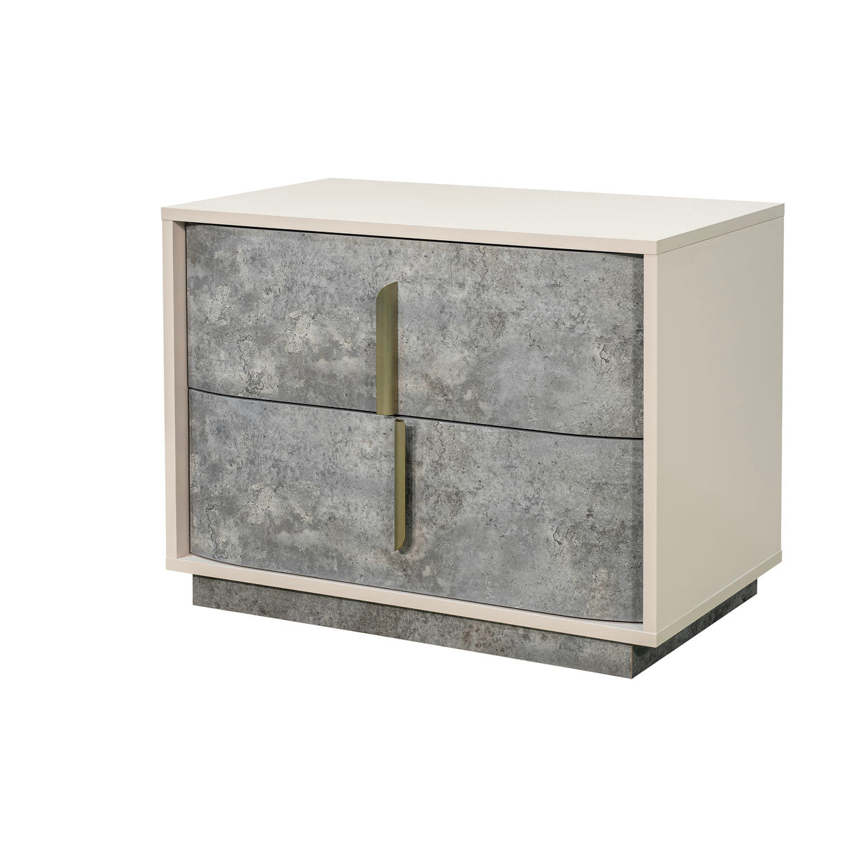 Pavira Stone 2-Drawer Nightstand - Ornate Home