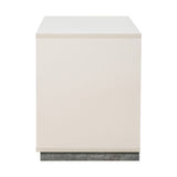 Pavira Stone 2-Drawer Nightstand - Ornate Home