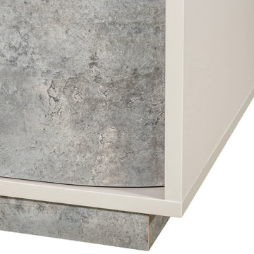 Pavira Stone 2-Drawer Nightstand - Ornate Home