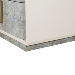 Pavira Stone 2-Drawer Nightstand - Ornate Home