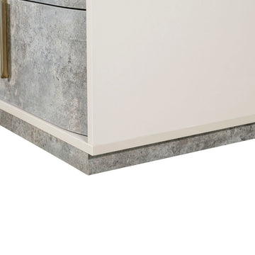 Pavira Stone 2-Drawer Nightstand - Ornate Home